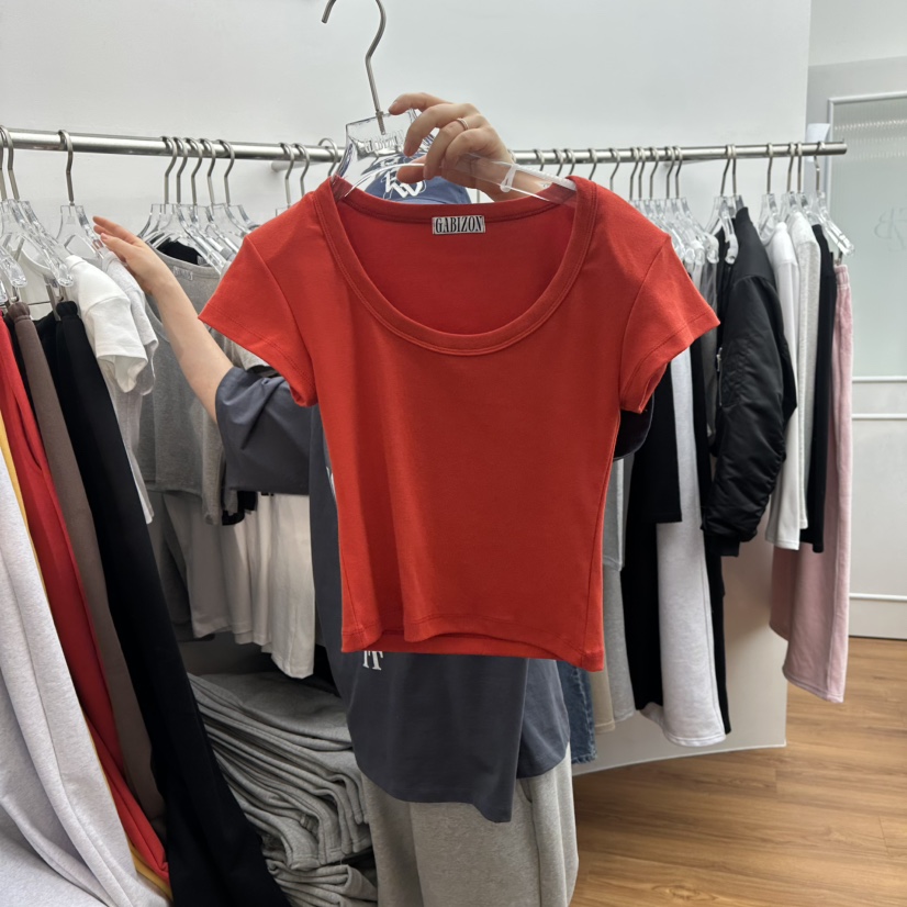 GABIZON韓國代購女士新款人氣休閑26春夏職業推薦真品T恤GABIZONT恤圖色3