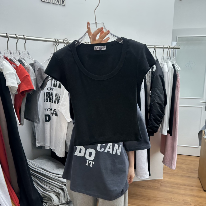 GABIZON韓國代購女士新款人氣休閑26春夏職業推薦真品T恤GABIZONT恤圖色6