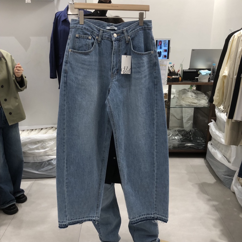 ANN MARGRET東大門直郵女裝新品26春夏牛仔褲不含腰帶GRETA.Y牛仔褲圖色2