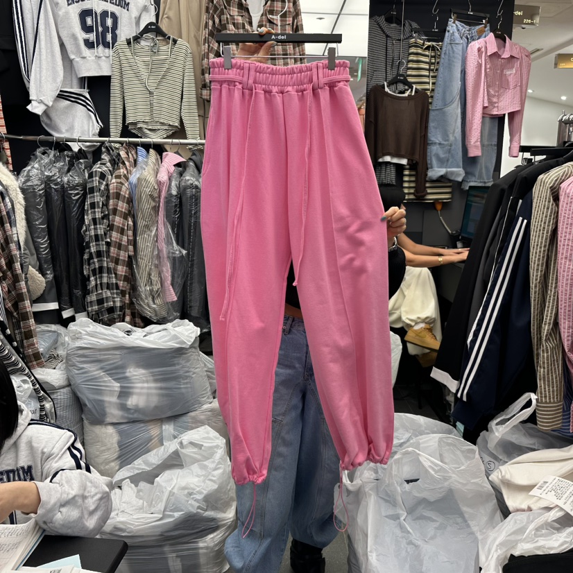 A-DEL韓國直郵女裝新品真品職業熱賣時尚休閑26春夏休閑褲A-DEL休閑褲圖色2