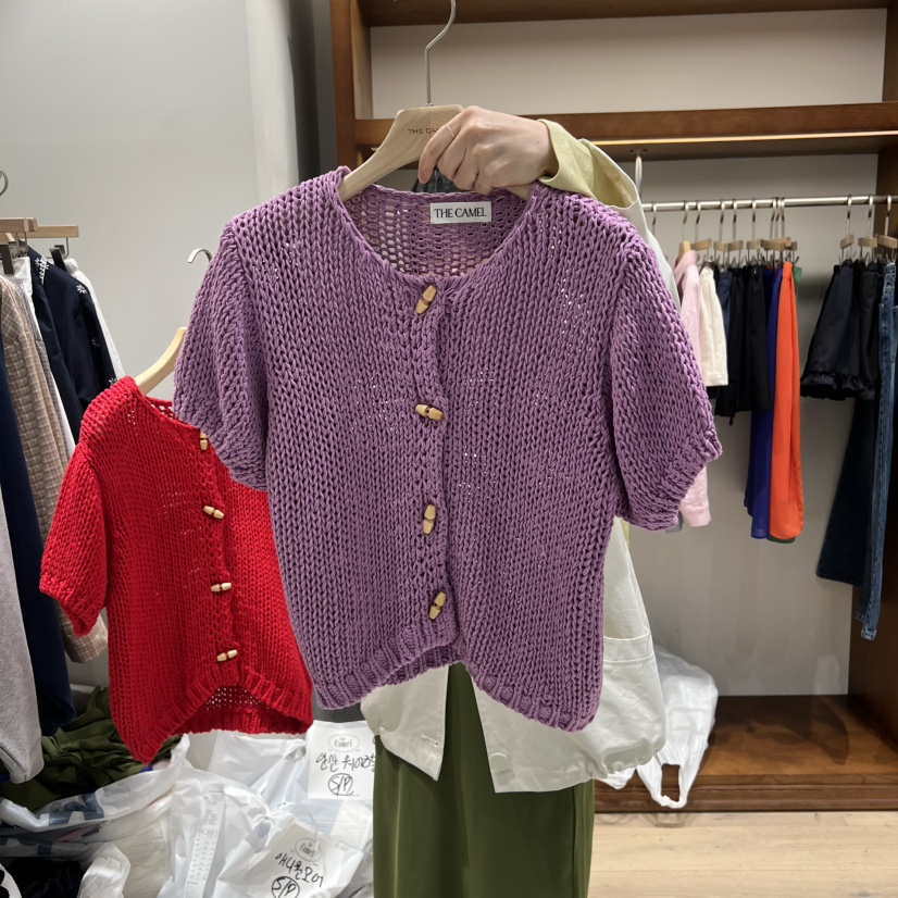 THE CAMEL韓國代購女士新品真品針織衫紐扣the came_l 家針織衫圖色1