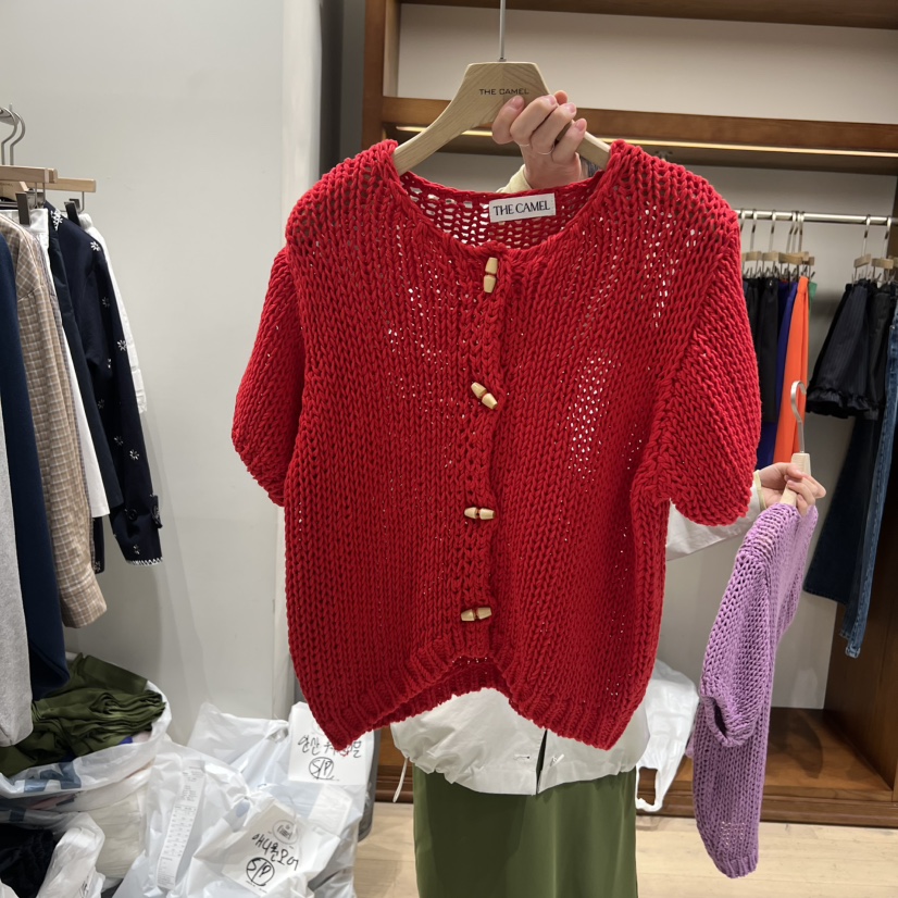 THE CAMEL韓國代購女士新品真品針織衫紐扣the came_l 家針織衫圖色2