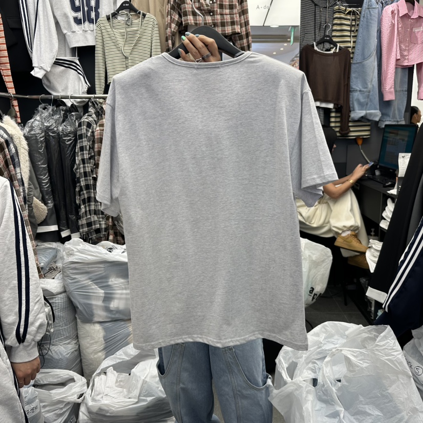 A-DEL韓國代購女士新款人氣26春夏休閑職業推薦時尚T恤皮革A-DELT恤