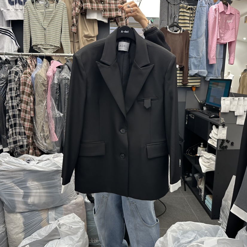 A-DEL東大門實拍女裝新品人氣真品職業休閑時尚熱賣夾克A-DEL夾克圖色2