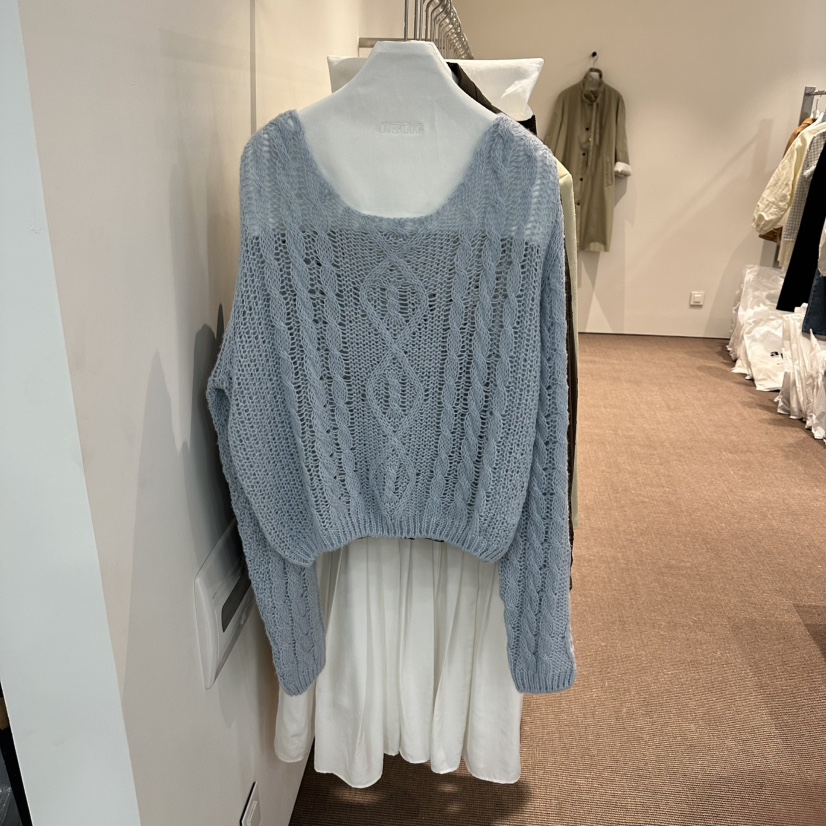 OVERTAKE東大門實拍女裝新款26春夏真品熱賣職業推薦針織衫OVERTAKE針織衫圖色2