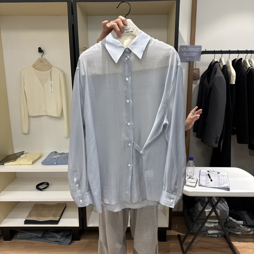 MUYBIEN韓國直郵女士新款職業推薦人氣時尚熱賣襯衫蕾絲衫MUYBIEN襯衫/蕾絲衫圖色1