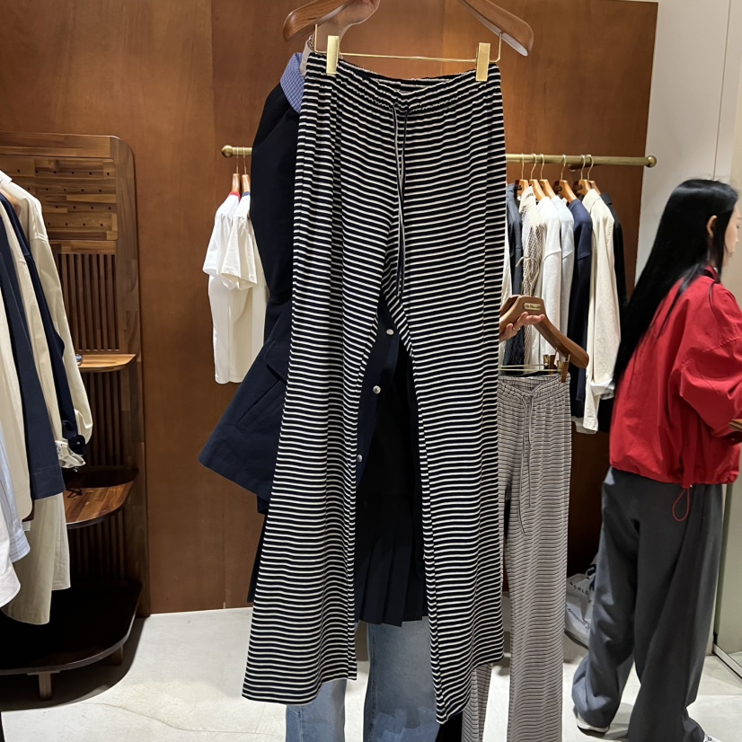 HEBON韓國直郵女士新款職業人氣推薦熱賣26春夏休閑褲蝴蝶結HEBON休閑褲圖色1