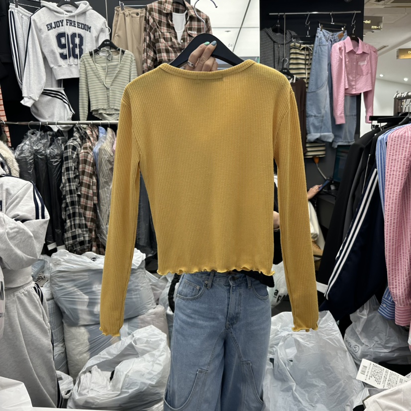 A-DEL東大門實拍女裝新款推薦熱賣時尚休閑真品26春夏長袖T恤A-DEL長袖T恤