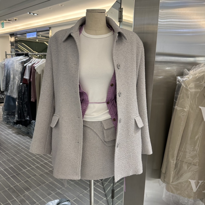 VIVE韓國直郵女裝新款26春夏熱賣休閑人氣時尚真品夾克系帶VIVE夾克圖色1