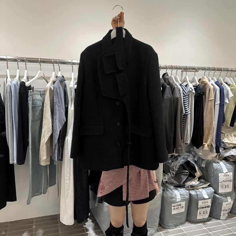 VIVE韓國直郵女裝新款26春夏熱賣休閑人氣時尚真品夾克系帶VIVE夾克圖色2