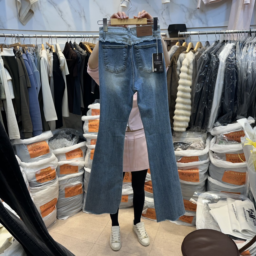 OLIVE TrEE韓國直郵女裝新款推薦人氣26春夏休閑熱賣牛仔褲OLIVE TrEE牛仔褲