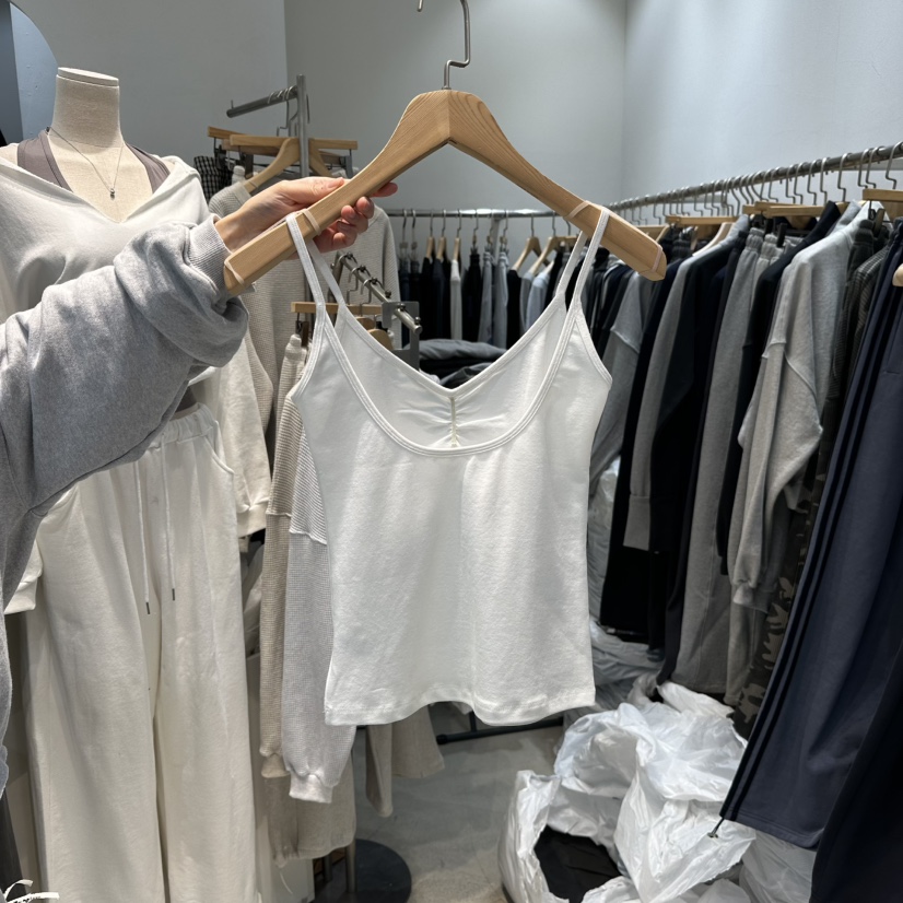 W.FATAL東大門實拍女士新品熱賣推薦時尚真品吊帶背心褶皺W.FATAL吊帶/背心