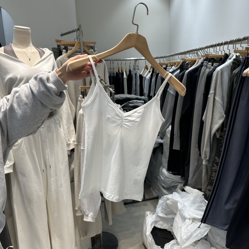 W.FATAL東大門實拍女士新品熱賣推薦時尚真品吊帶背心褶皺W.FATAL吊帶/背心圖色1