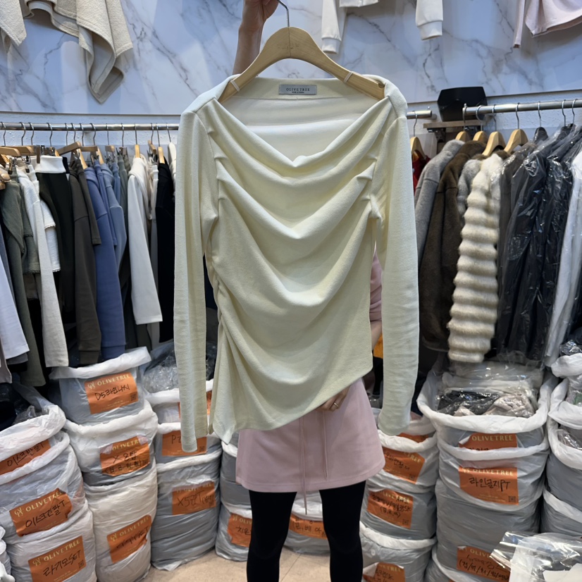 OLIVE TrEE東大門實拍女裝新品時尚真品職業熱賣長袖T恤OLIVE TrEE長袖T恤圖色1