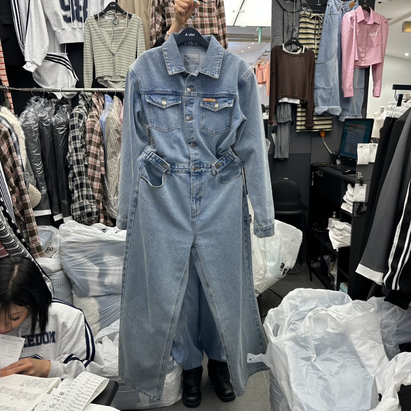 A-DEL東大門代購女裝新品職業真品26春夏休閑人氣連體褲A-DEL連體褲圖色1