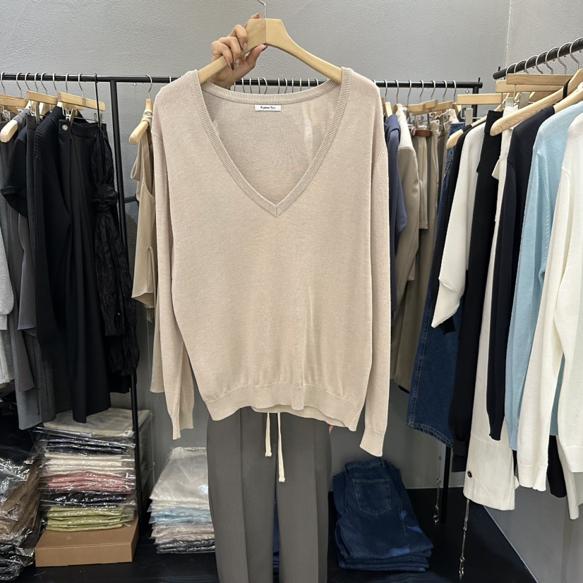 FLAMME TOIT/LUNAMDE東大門代購女裝新款人氣針織衫亞麻FLAMME TOIT/LUNAMDE針織衫圖色3