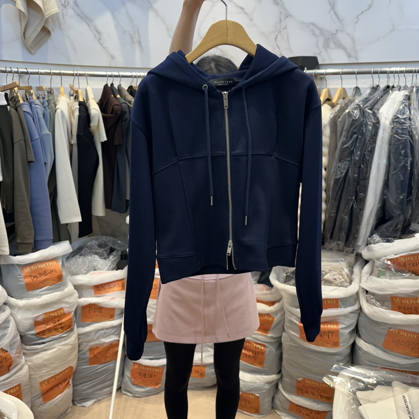 OLIVE TrEE韓國直郵女士新款人氣時尚真品休閑26春夏夾克拉鏈OLIVE TrEE夾克圖色3