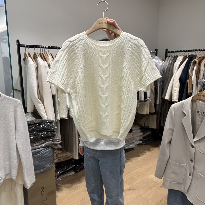 M.G.N東大門直郵女裝新品人氣推薦時尚職業熱賣休閑針織衫MAGNET針織衫圖色1