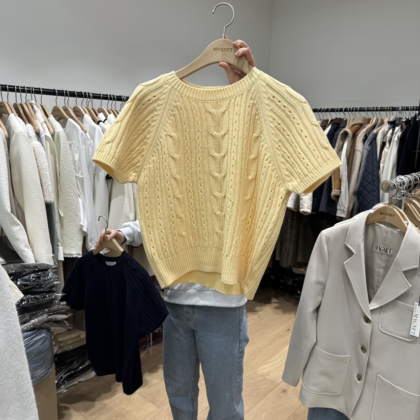 M.G.N東大門直郵女裝新品人氣推薦時尚職業熱賣休閑針織衫MAGNET針織衫圖色2