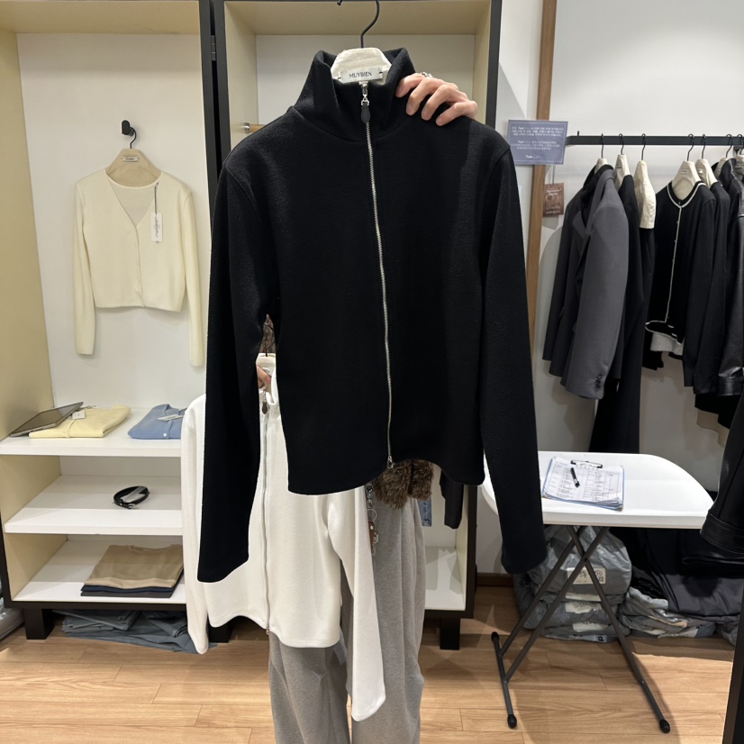 MUYBIEN韓國直郵女裝新款人氣推薦時尚真品熱賣26春夏夾克拉鏈MUYBIEN夾克圖色2