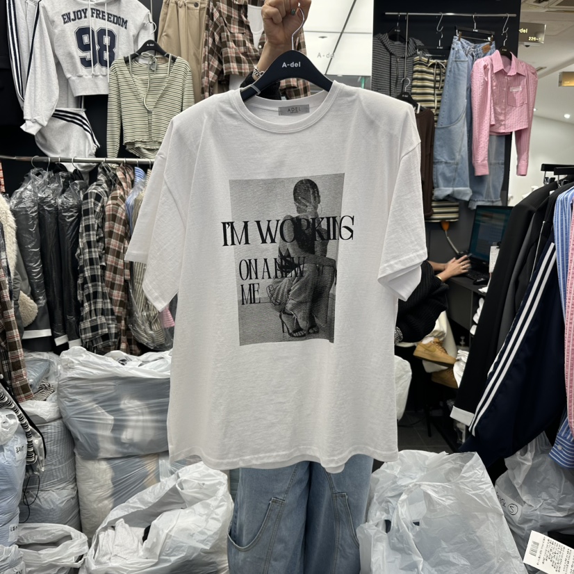 A-DEL東大門代購女裝新款推薦時尚26春夏人氣休閑職業T恤A-DELT恤圖色1