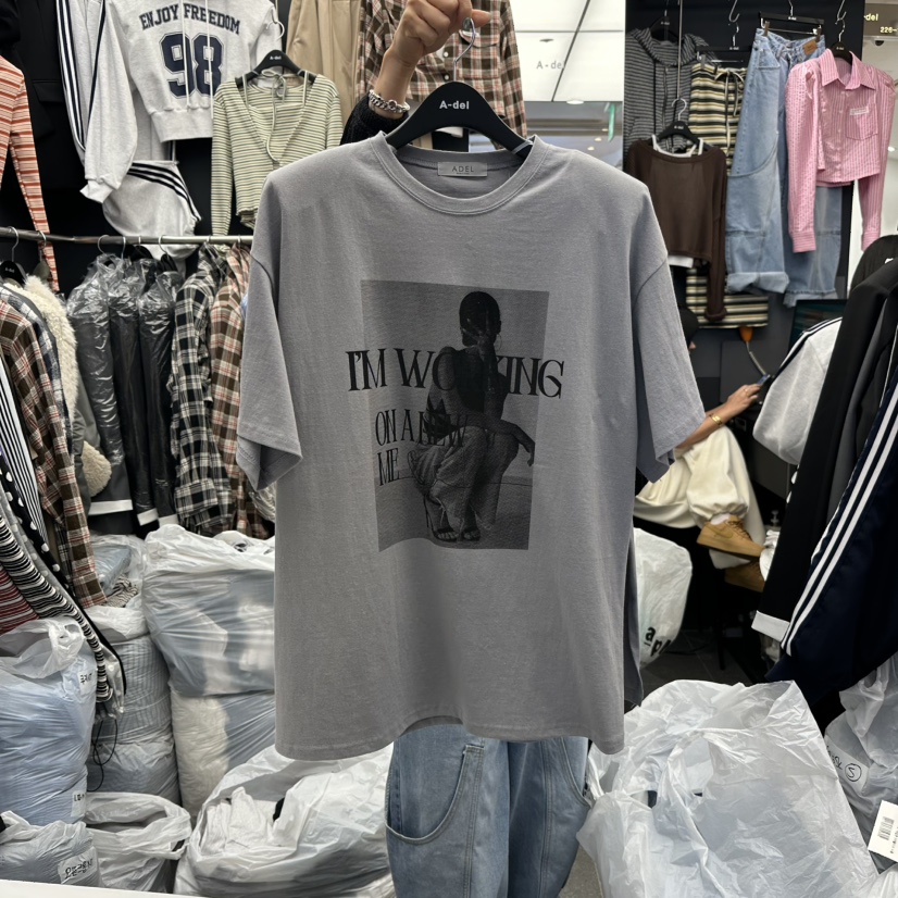 A-DEL東大門代購女裝新款推薦時尚26春夏人氣休閑職業T恤A-DELT恤圖色3