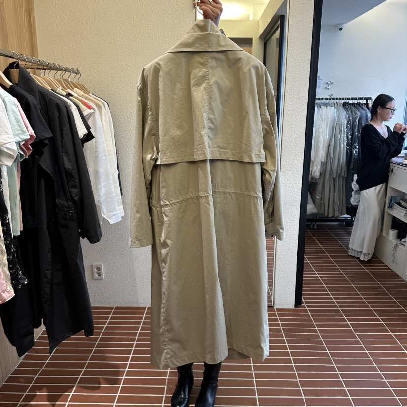 CHOI-L東大門實拍女裝新品26春夏休閑真品職業長款風衣雙層CHOI長款風衣