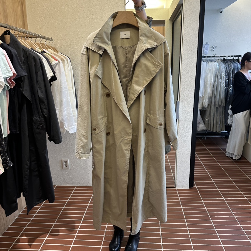 CHOI-L東大門實拍女裝新品26春夏休閑真品職業長款風衣雙層CHOI長款風衣