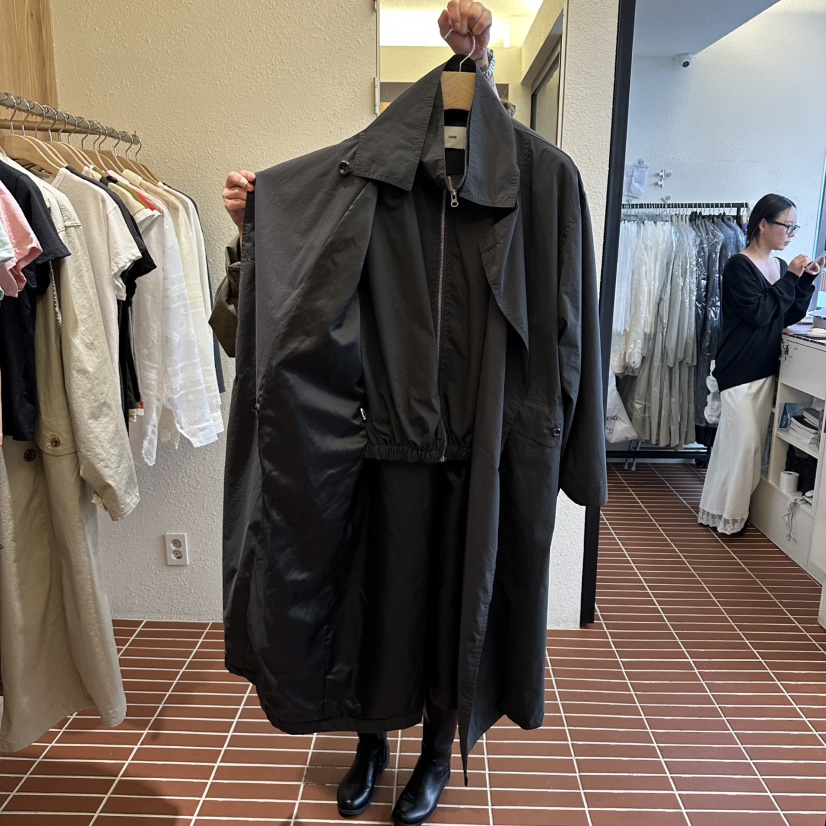 CHOI-L東大門實拍女裝新品26春夏休閑真品職業長款風衣雙層CHOI長款風衣