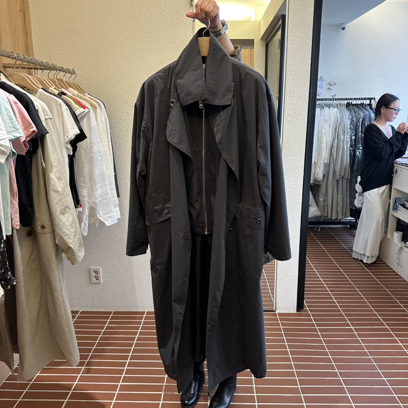 CHOI-L東大門實拍女裝新品26春夏休閑真品職業長款風衣雙層CHOI長款風衣圖色2