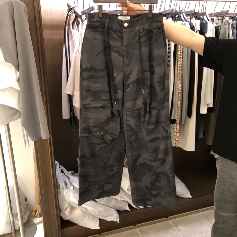 VIRKIN韓國代購女裝新款熱賣推薦人氣時尚26春夏休閑褲迷彩VIRKIN休閑褲圖色1