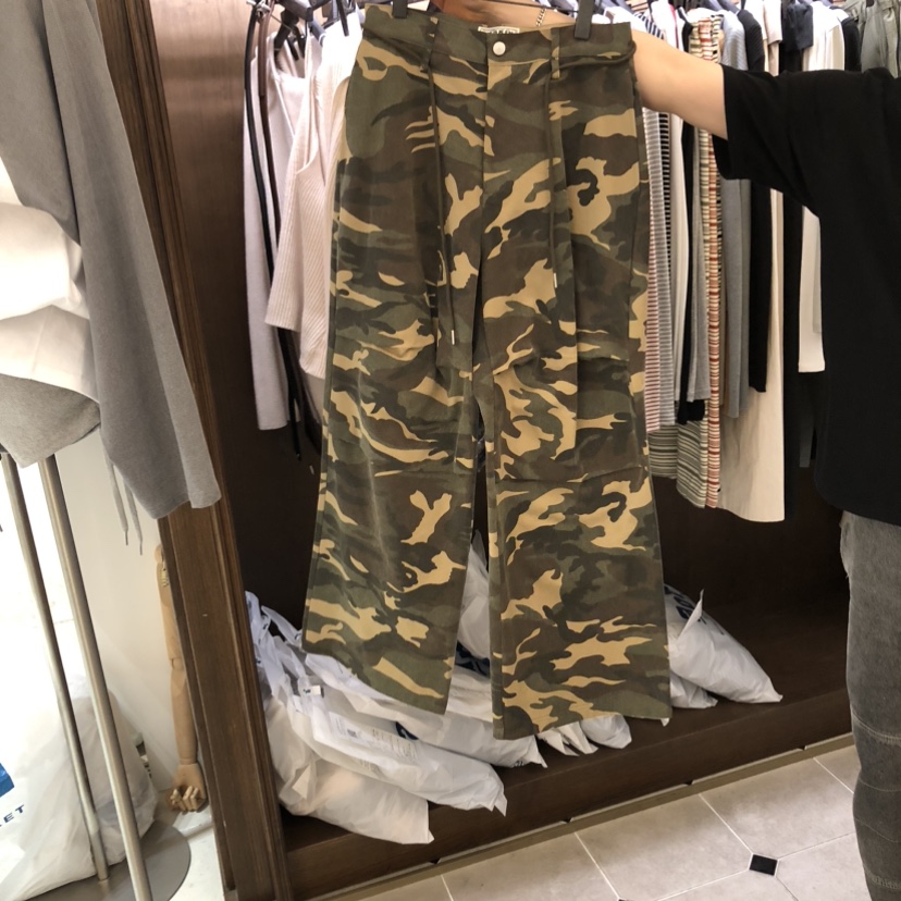 VIRKIN韓國代購女裝新款熱賣推薦人氣時尚26春夏休閑褲迷彩VIRKIN休閑褲圖色2