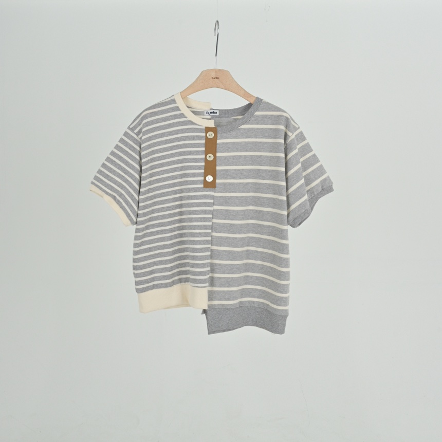 RUMBA韓國直郵女士新品真品休閑職業時尚推薦人氣26春夏T恤RUMBAT恤圖色1