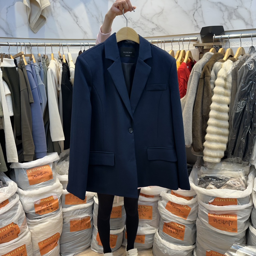 OLIVE TrEE東大門代購女士新款時尚26春夏人氣休閑夾克天絲OLIVE TrEE夾克圖色2