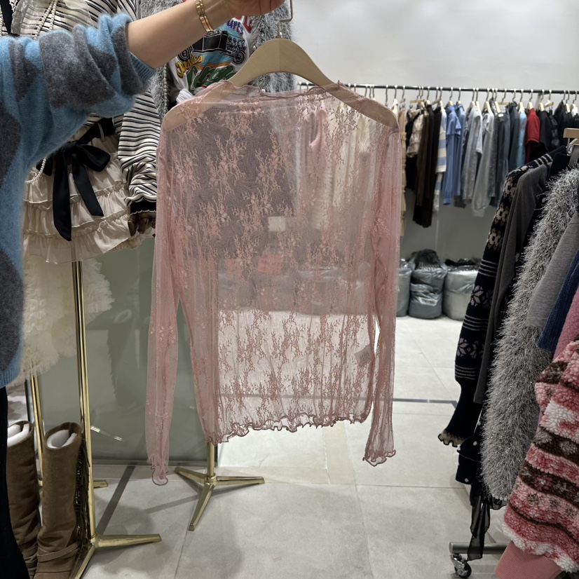 JENNY 1976韓國直郵女裝新款熱賣26春夏真品襯衫蕾絲衫透明JENNY 1976襯衫/蕾絲衫圖色2