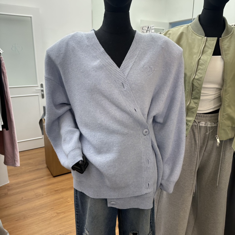 GABIZON韓國代購女士新品推薦職業熱賣26春夏針織衫刺繡開衫GABIZON針織衫圖色4