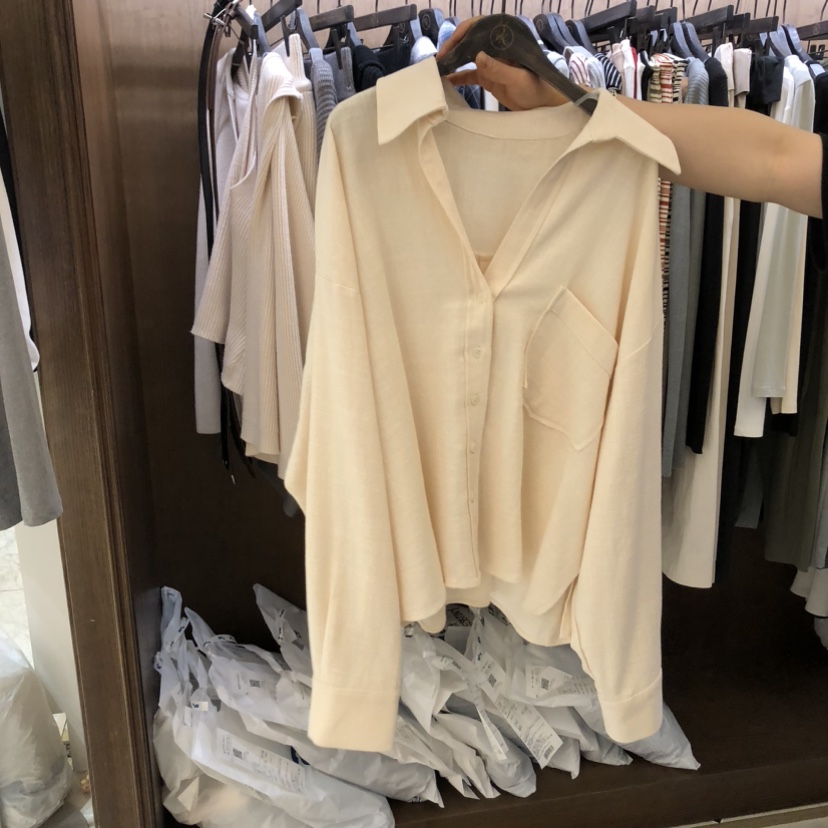 VIRKIN東大門代購女裝新品26春夏休閑時尚襯衫蕾絲衫亞麻VIRKIN襯衫/蕾絲衫圖色2