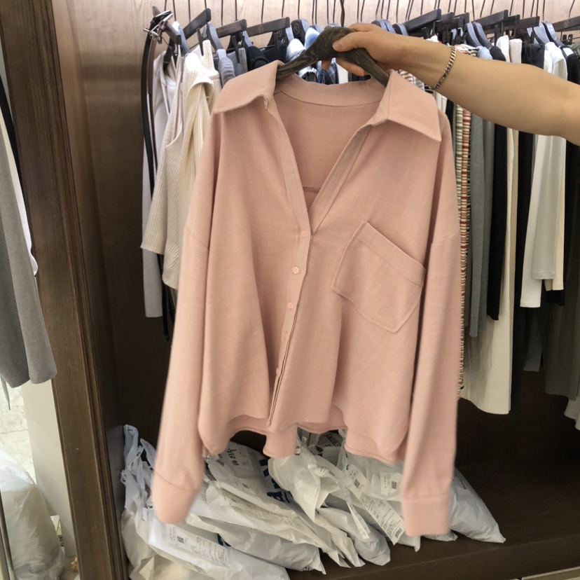 VIRKIN東大門代購女裝新品26春夏休閑時尚襯衫蕾絲衫亞麻VIRKIN襯衫/蕾絲衫圖色4