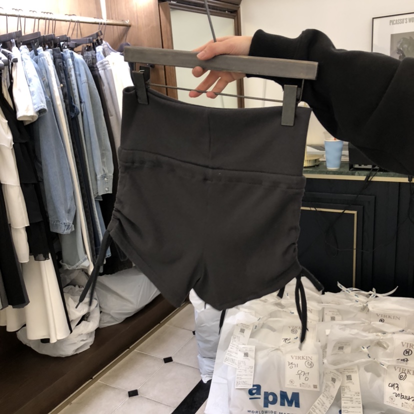 VIRKIN東大門代購女裝新款熱賣職業休閑真品推薦短褲褶皺VIRKIN短褲