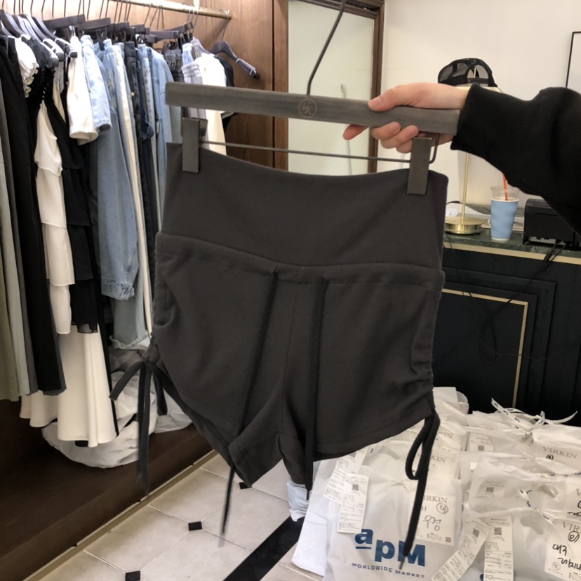 VIRKIN東大門代購女裝新款熱賣職業休閑真品推薦短褲褶皺VIRKIN短褲圖色2