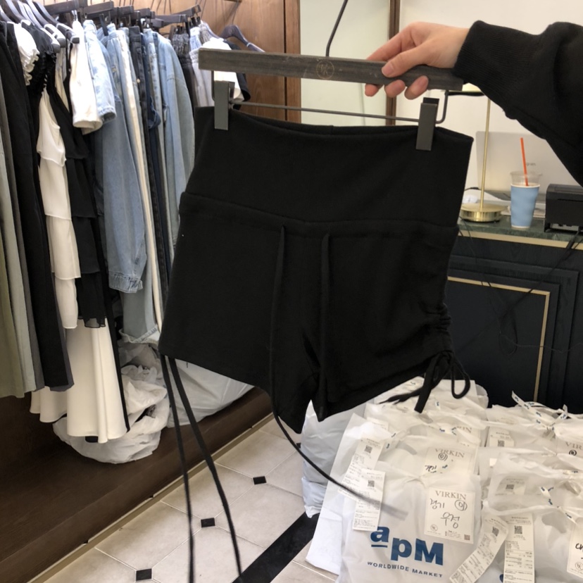 VIRKIN東大門代購女裝新款熱賣職業休閑真品推薦短褲褶皺VIRKIN短褲圖色3