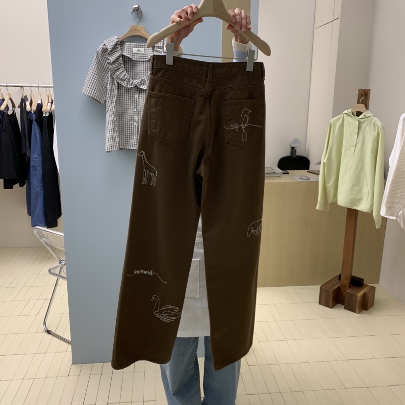 THEPLAN東大門代購女士新品26春夏推薦職業人氣休閑牛仔褲THE PLAN牛仔褲