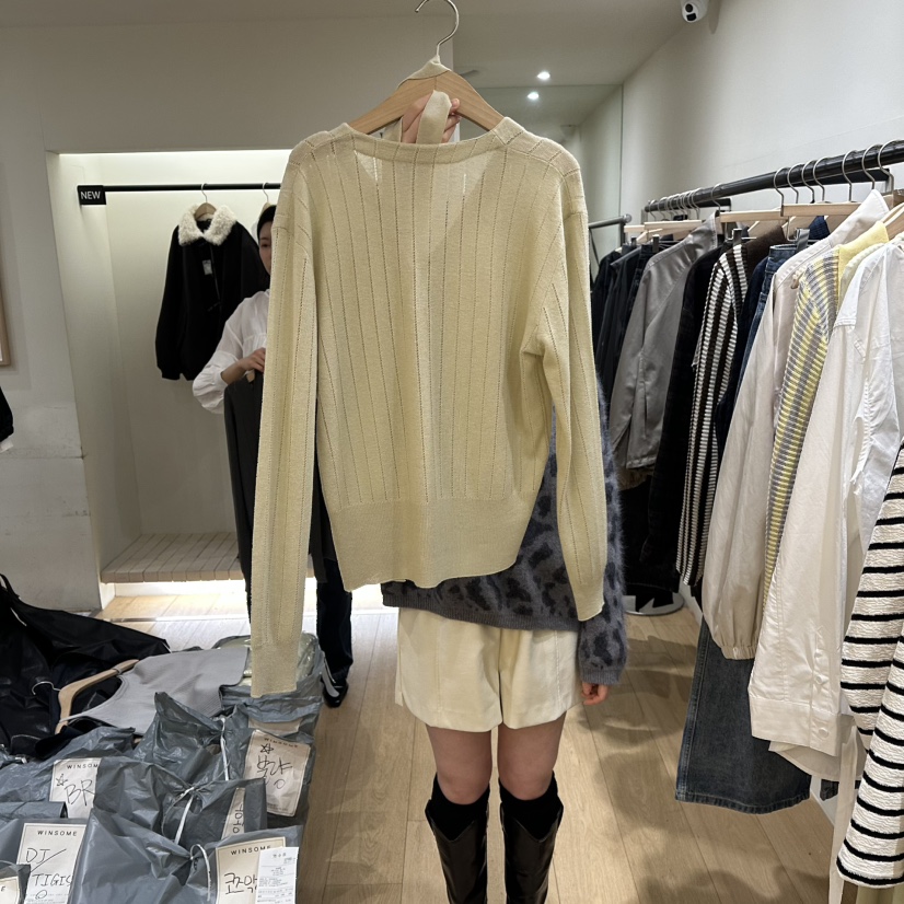 WINSOME東大門代購女裝新款真品推薦熱賣人氣針織衫含脖帶WINSOME針織衫