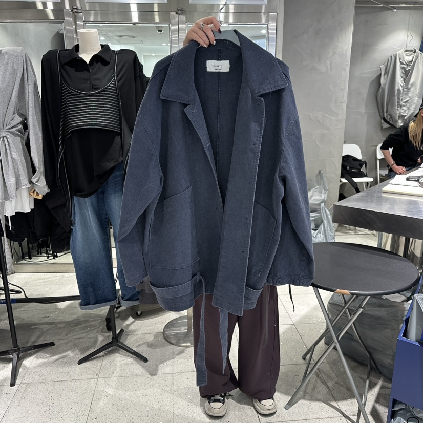 HERTZ-P東大門直郵女裝新款熱賣推薦真品人氣夾克含腰帶HERTZ-P夾克圖色2