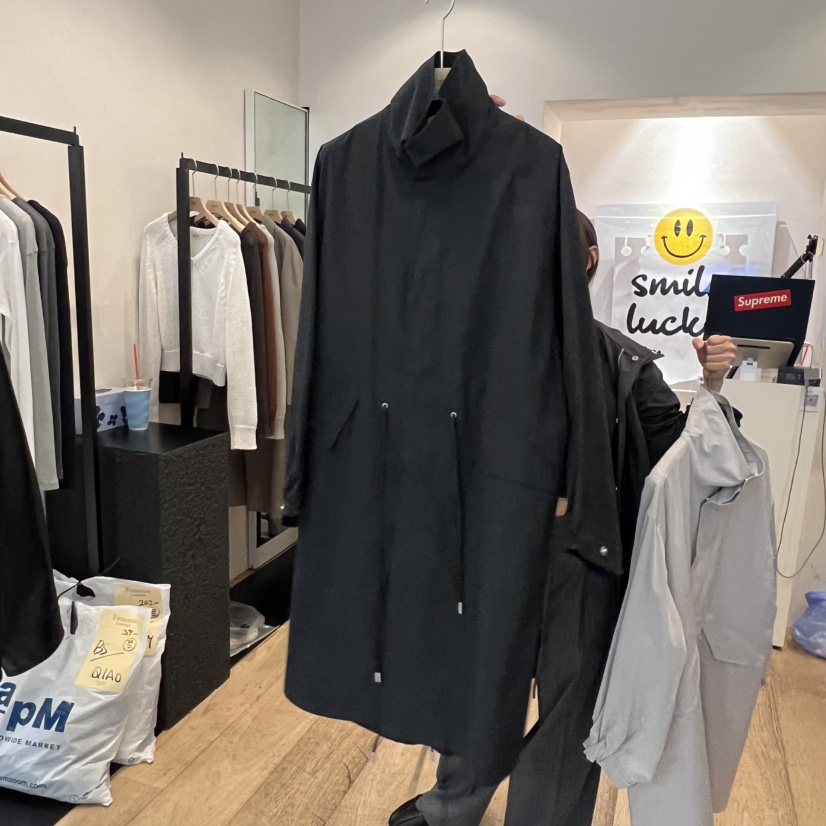 LA MAGIE FEMME東大門代購女士新品人氣真品時尚長款風衣Lamagie Femme長款風衣圖色2