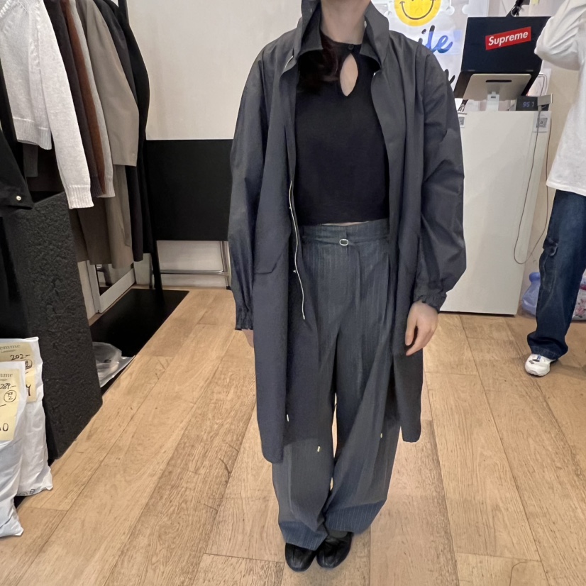 LA MAGIE FEMME東大門代購女士新品人氣真品時尚長款風衣Lamagie Femme長款風衣圖色3