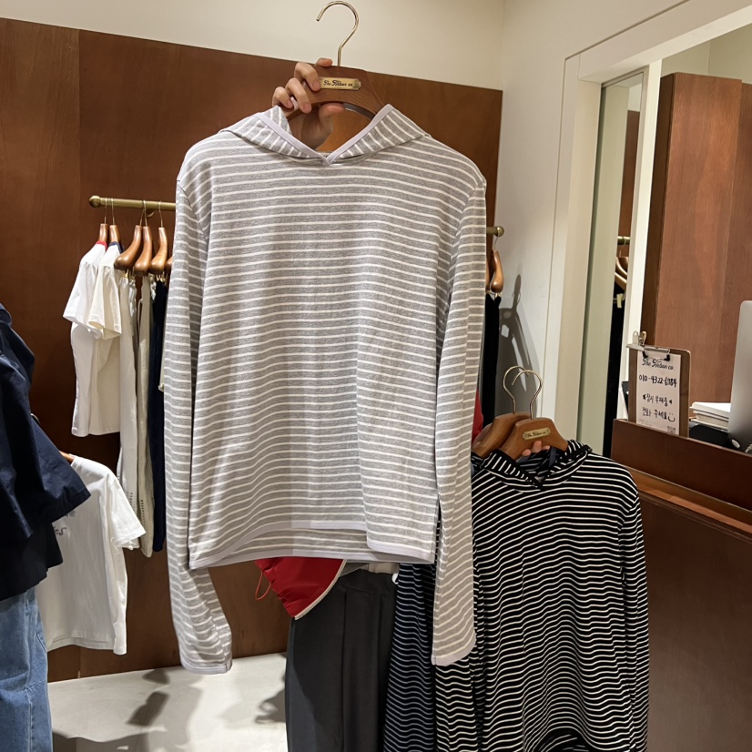 HEBON東大門直郵女士新品人氣推薦休閑真品職業熱賣長袖T恤HEBON長袖T恤圖色1