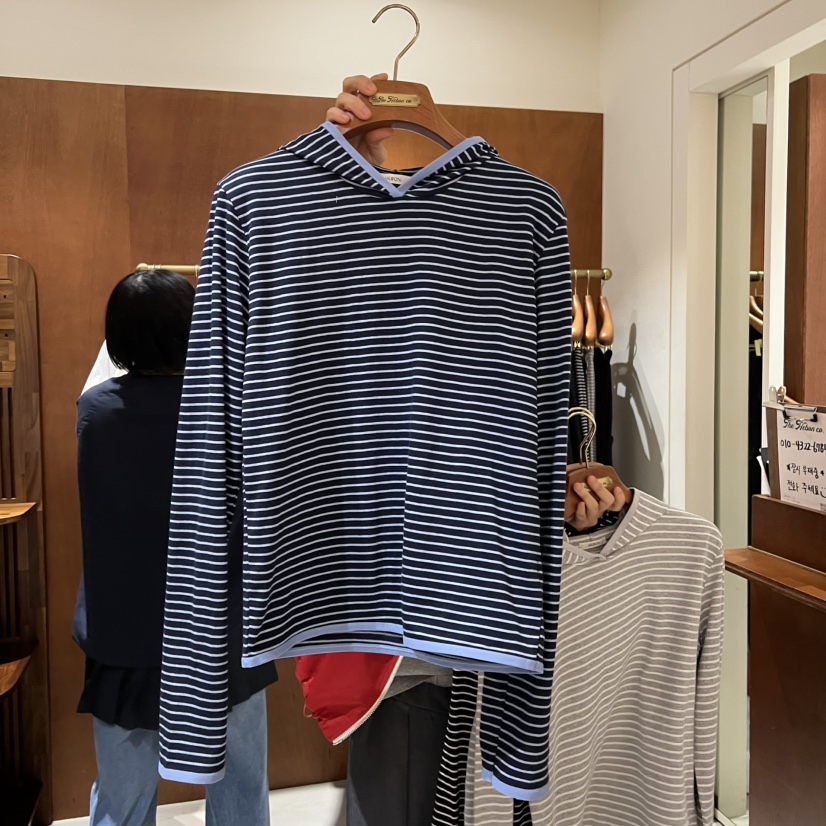 HEBON東大門直郵女士新品人氣推薦休閑真品職業熱賣長袖T恤HEBON長袖T恤圖色3