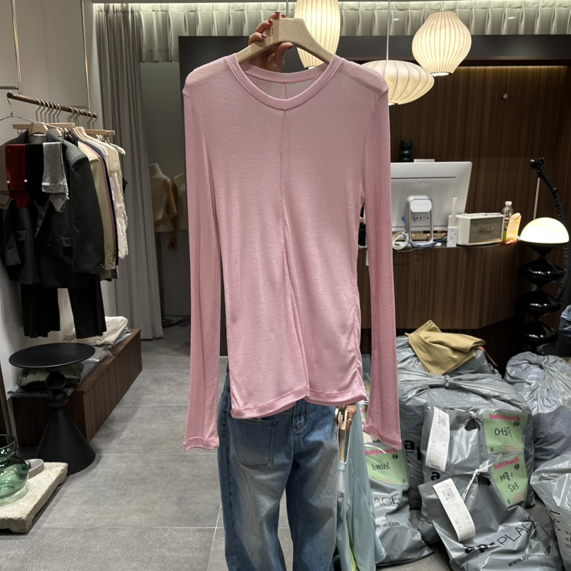 BABYTOUCH東大門實拍女裝新款休閑推薦26春夏長袖T恤天絲BABYTOUCH長袖T恤圖色4