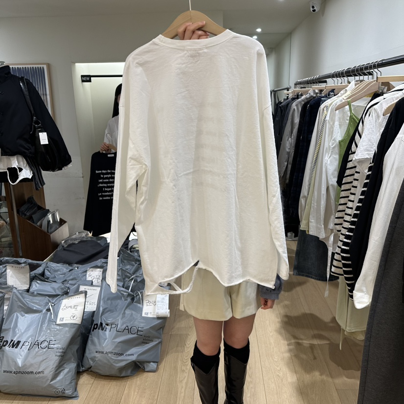 WINSOME韓國代購女裝新款休閑人氣26春夏職業時尚長袖T恤WINSOME長袖T恤